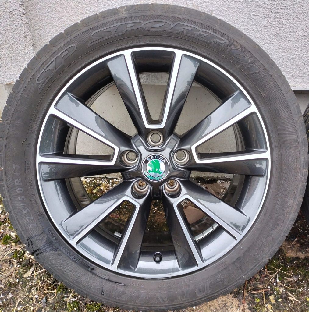 Felgi z oponami Skoda SuperB Octavia Yeti 7,5x18 ET48 5x112