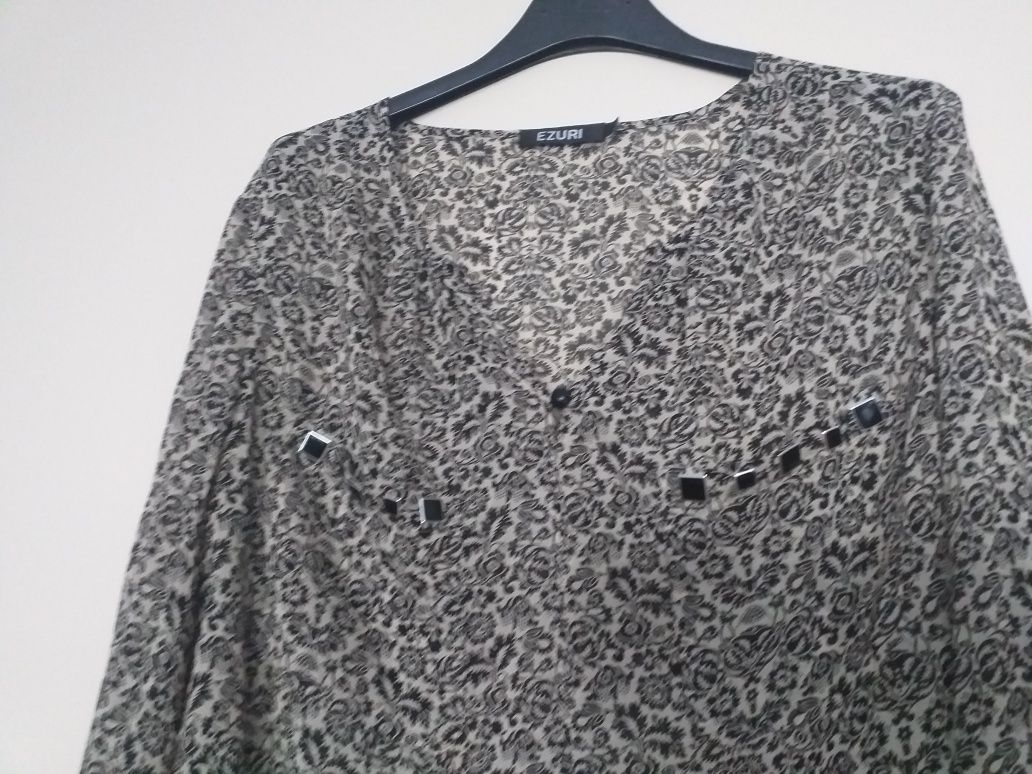 Koszula bluzka damska koszulowa Ezuri retro vintage rozmiar M,