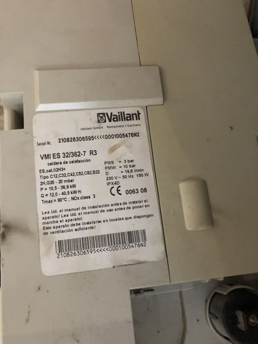 Газовый котел Vaillant Модель VMI ES 32 / 362-7 R3
