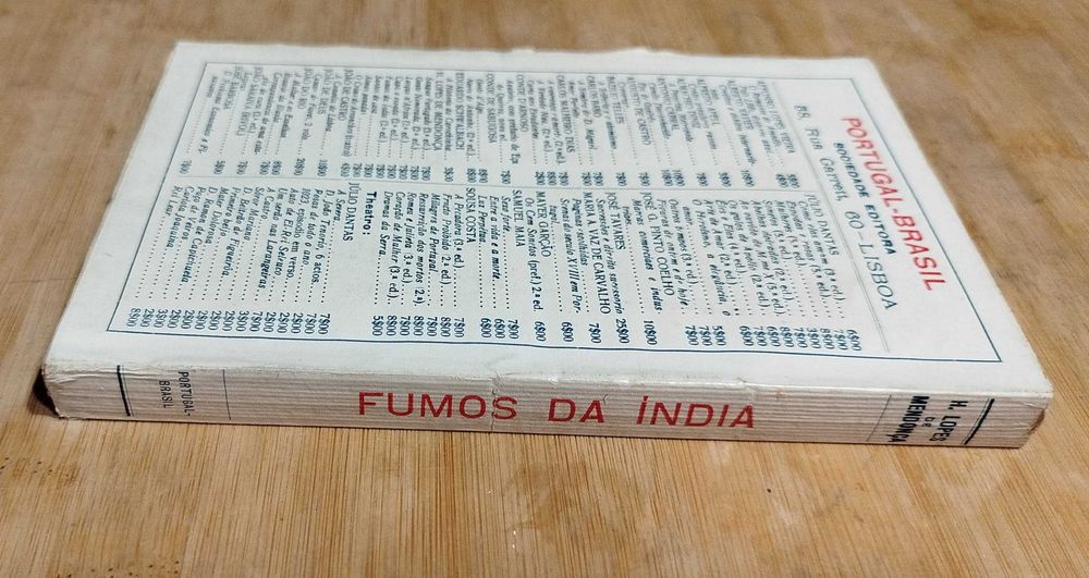Fumos da Índia de Henrique Lopes de Mendonça