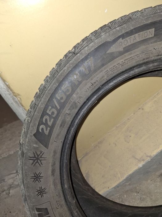 Opony zimowe michelin 225 55 r17 4szt