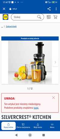 SILVERCREST® KITCHEN TOOLS Wyciskarka wolnoobrotowa 300 W  LIDL