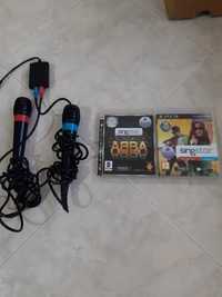 Microfones Singstar + Câmara + 2 jogos PS3