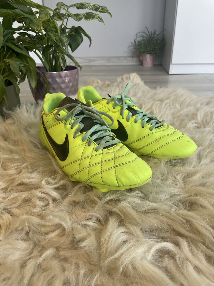 Nike Tiempo Korki Piłka Nożna Seledynowe