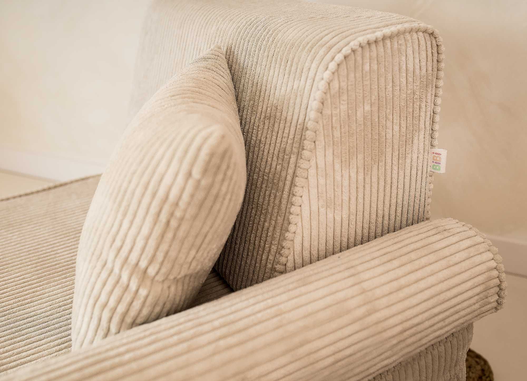 Modułowa sofa z pianki Kanapa Montessori dla dzieci Sztruks Boucla