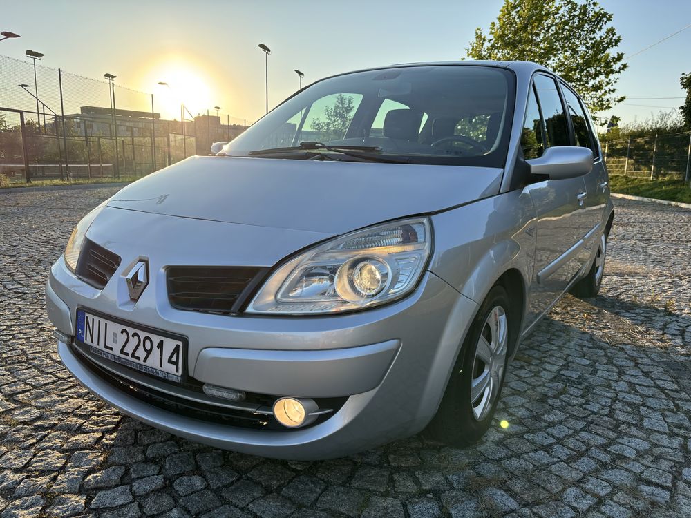 Renault Scenic II fl 2007r. Panorama Klimatronik 153 tyś km StanBdb