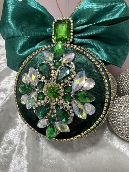 Ноногодние шары ручной работы, новорічні іграшки