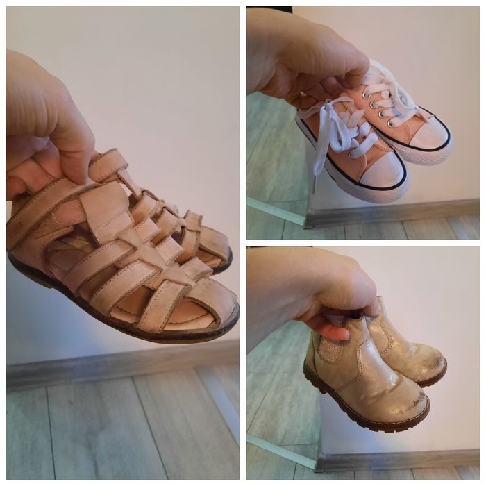 3 sztuki / sandały trampki botki