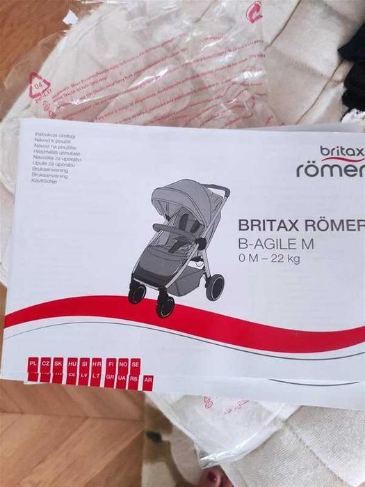 Wózek spacerowy, spacerówka Britax Romer B-Agile M ciemny niebieski