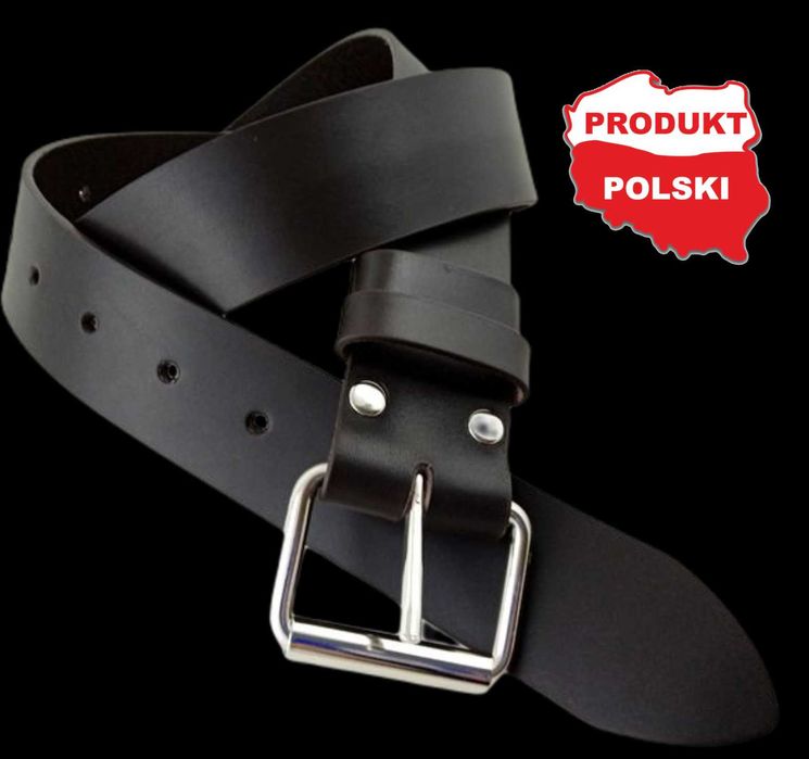 Pas Wojskowy Szeregowego Brązowy Skóra Licowa Naturalna Klamra R1 115