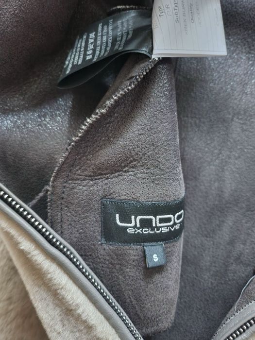 Натуральная кожанная дубленка с капюшоном UNDO Exclusive Турция S-ka