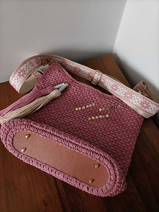 Torebka ręcznie wykonana na szydełku, Torebka, Handmade, Szydełko