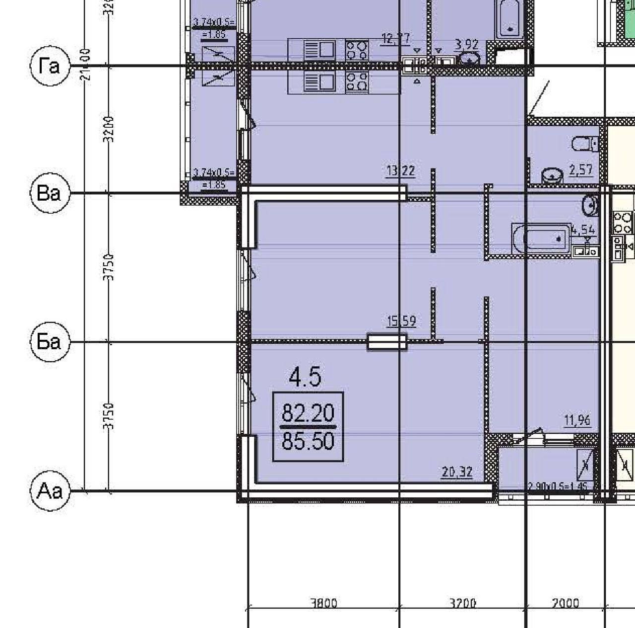 Продам трехкомнатную квартиру в жк Посейдон,  вид моря