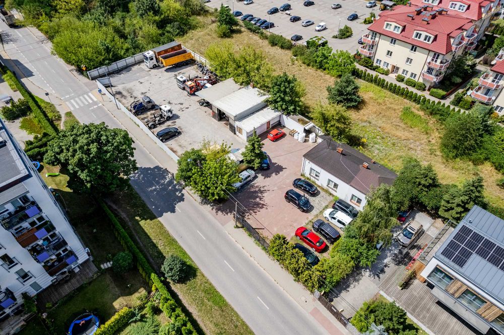 Wynajmę działkę inwestycyjna 1700 m2 z budynkiem i garażem