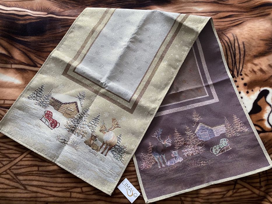 Скатертина на стіл різдвяна