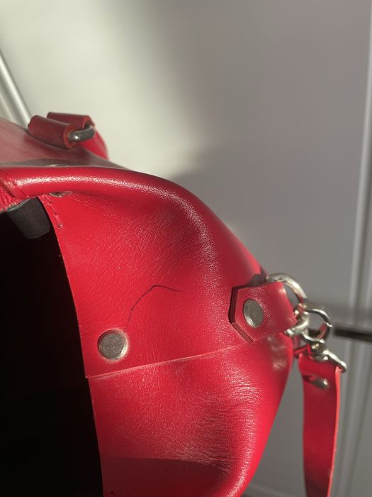 Сумка сумочка червона шкіряна шкіра