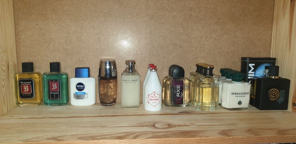 Conjunto de 15 unidades (after shave e eau de cologne) várias marcas
