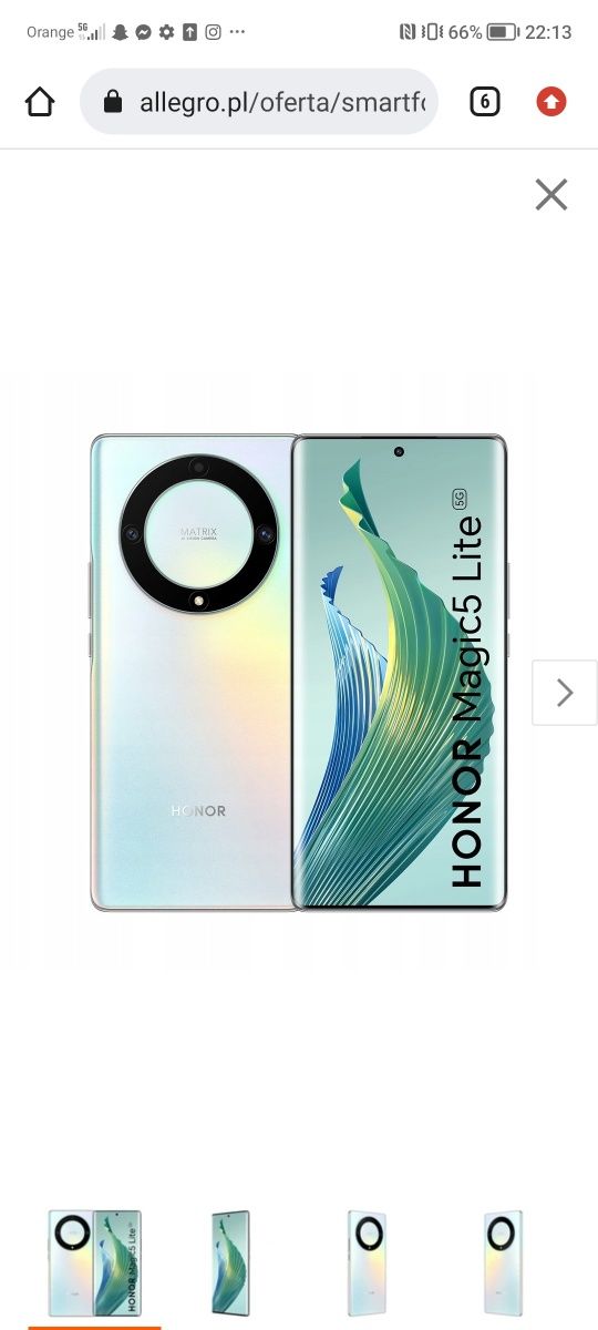 Honor magic5 lite 5G