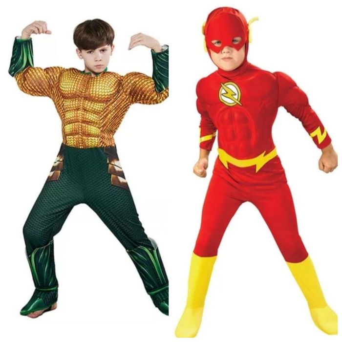 Дитячий костюм Флеш, Аквамен на 5-6, 7-8, 9-10 років