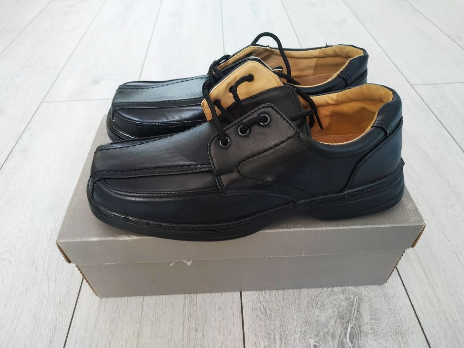 NOWE buty mokasyny półbuty męskie rozmiar 44 wkładka 28,5cm SZCZECIN 6