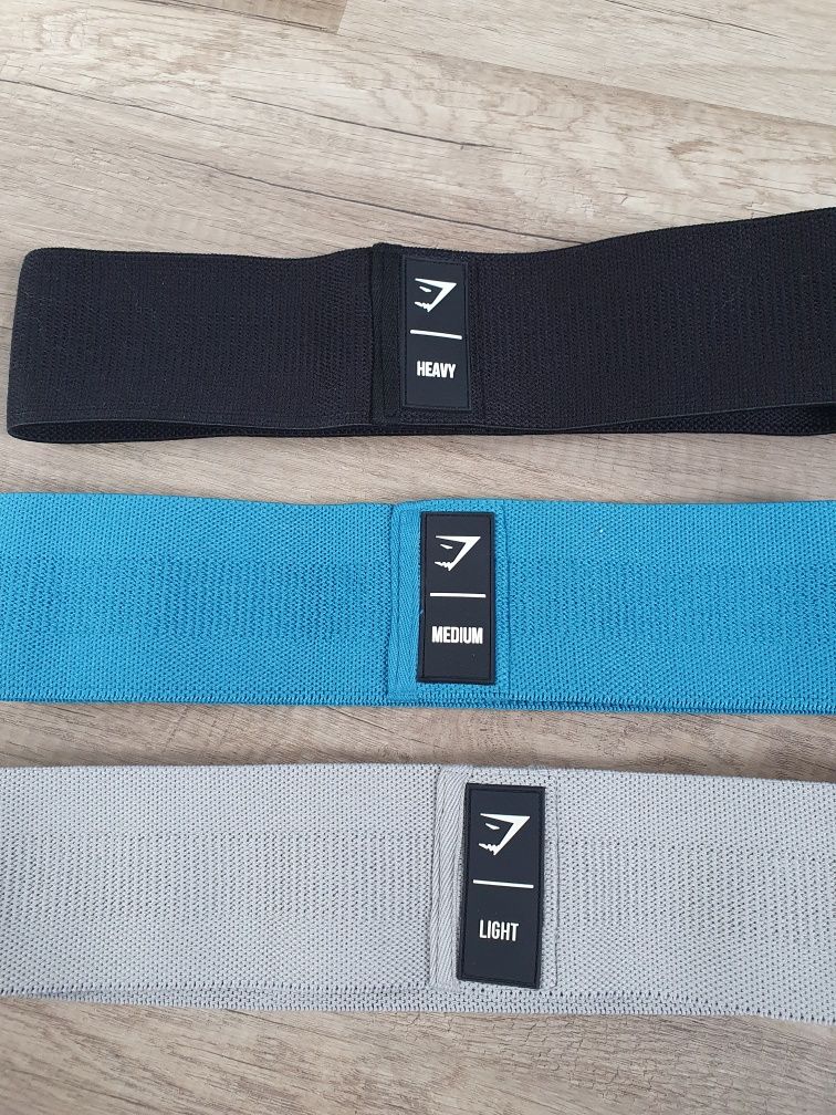 Gymshark Zestaw 3 taśm materiałowych