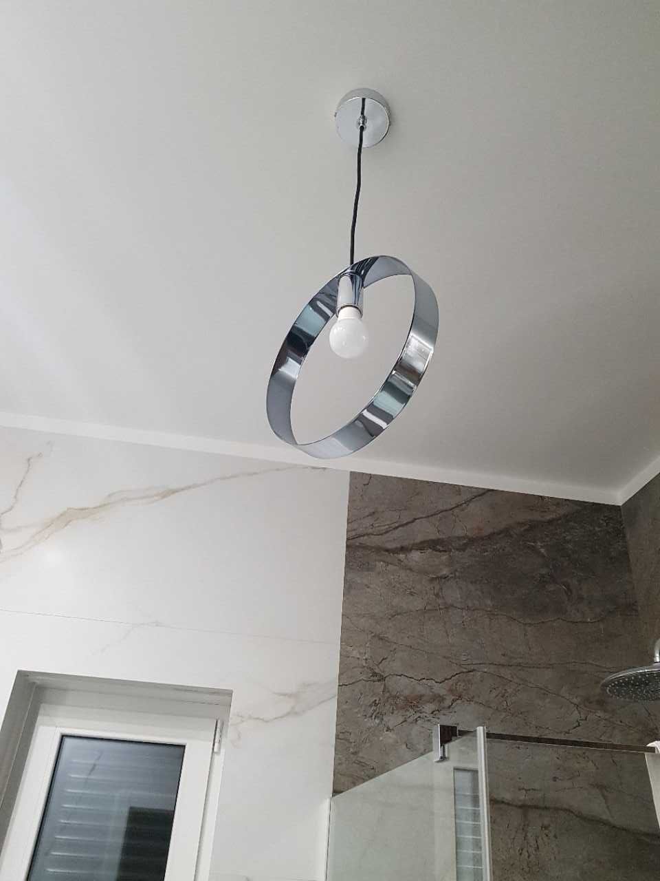 Nowa chromowana lampa wisząca Lis MIRA E27