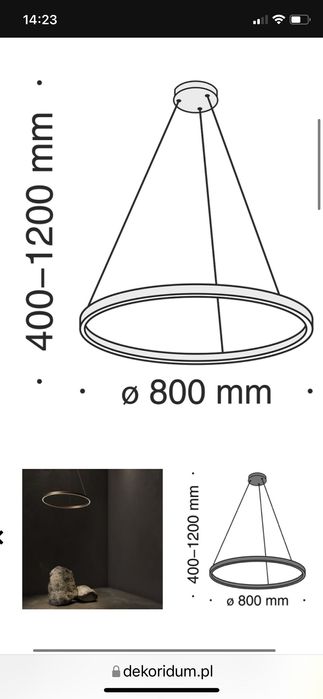 Lampa Maytoni  okrąg led