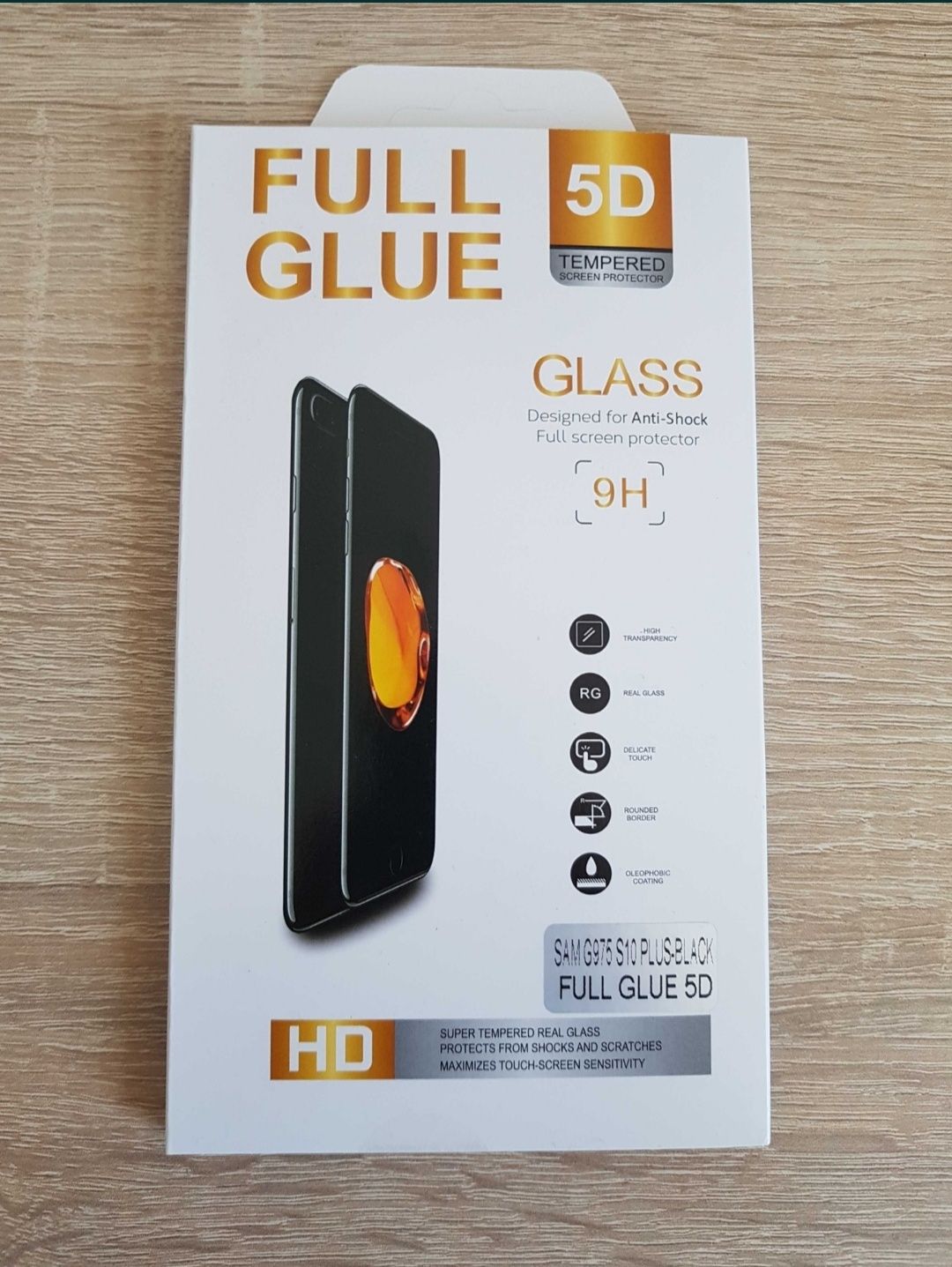 Hartowane szkło Full Glue 5D do SAMSUNG GALAXY S10 PLUS z wycieciem
