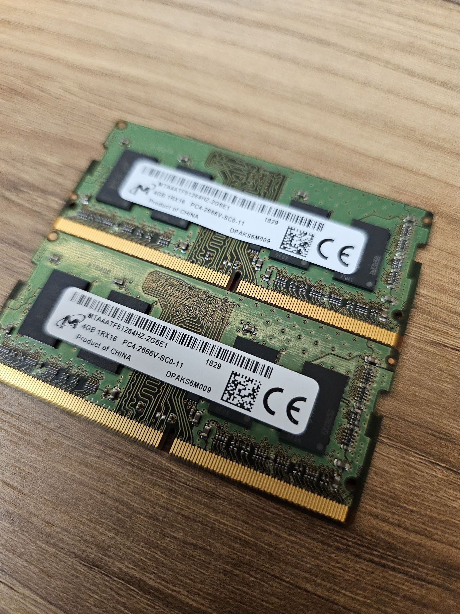 Оперативна пам'ять SODIMM DDR4 8Gb (2×4Gb) 2666MHz Micron