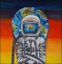 Obraz olejny Kosmonauta