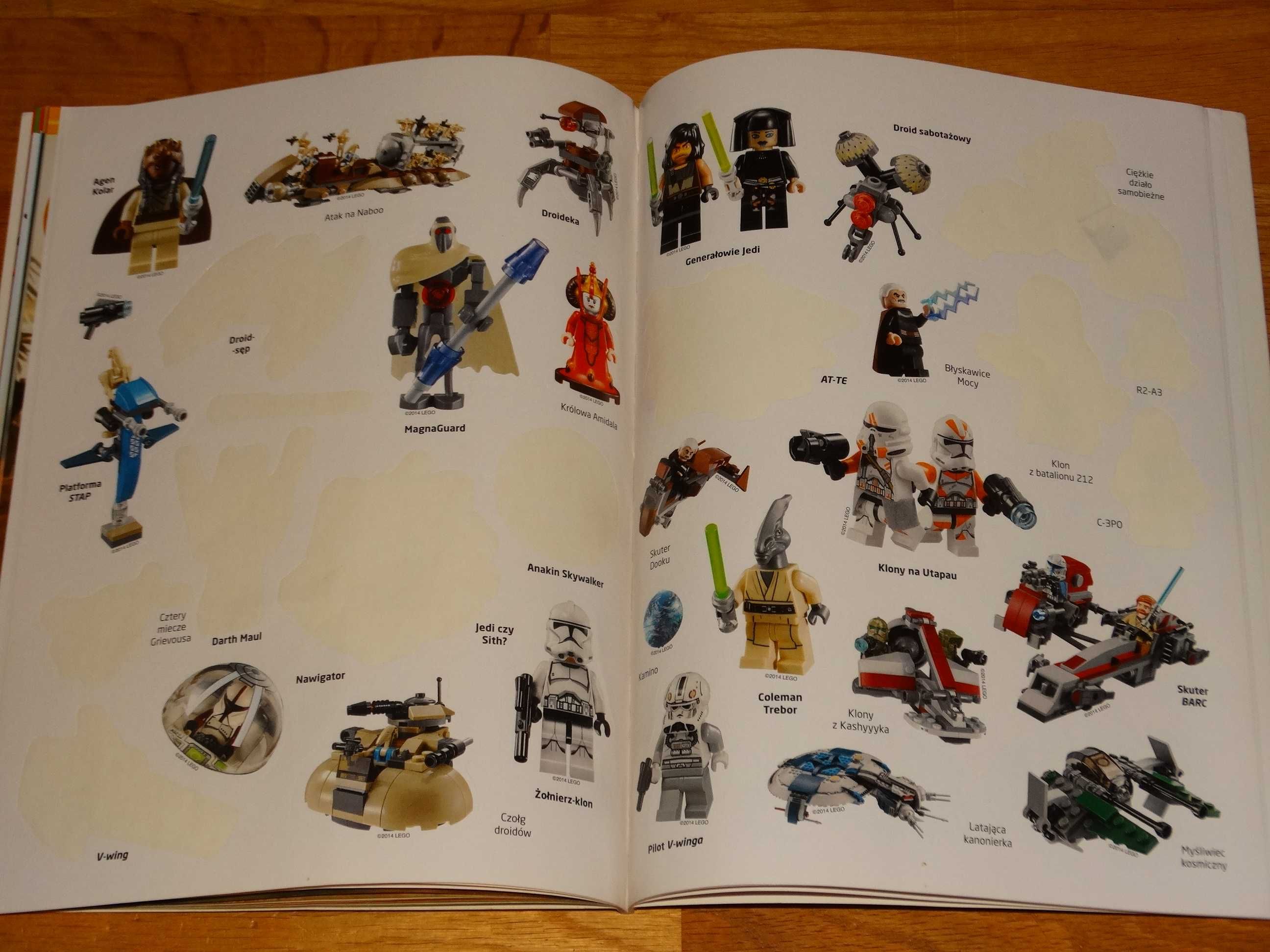 Lego Star Wars Wielkie Bitwy Jedi Książka + naklejki duża ilość