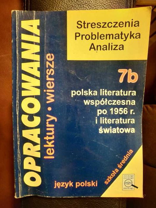 Opracowanie lektur - polska literatura współczesna po 1956r ...