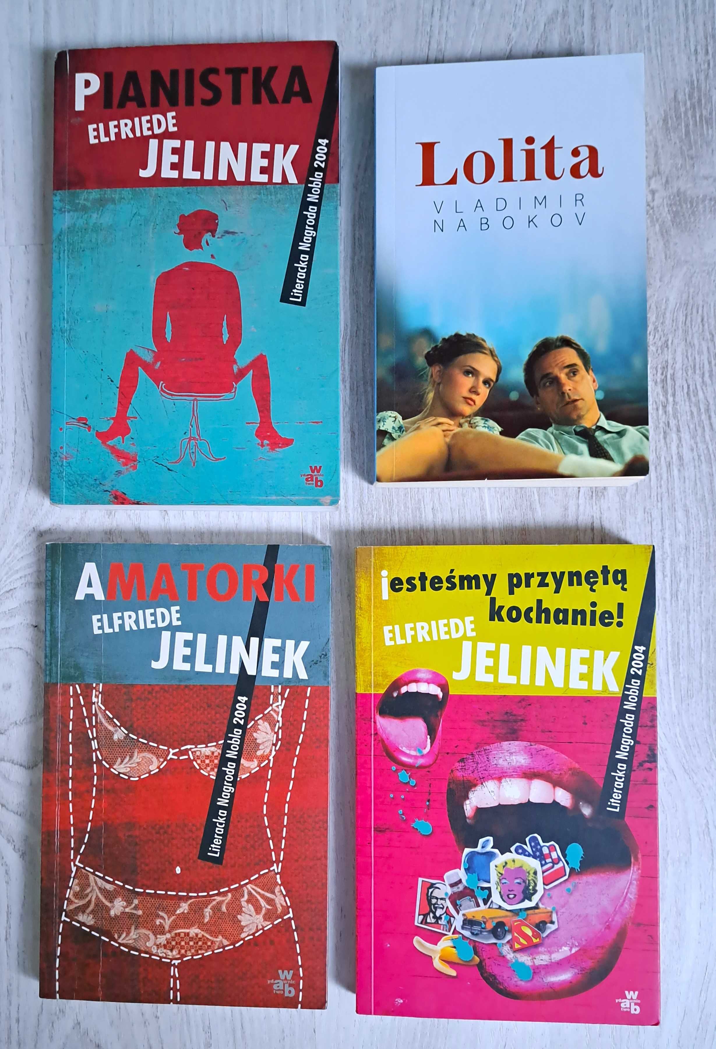 Jelinek Pianistka + Amatorki Jesteśmy przynętą Vladimir Nabokov Lolita