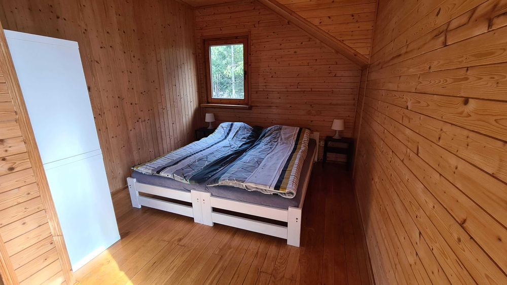 Dom nad jeziorem własna plaża pomost łódka