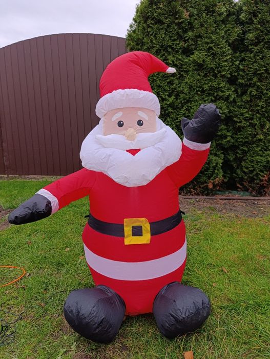 Mikołaj pompowany nadmuchiwany ozdoba świąteczna