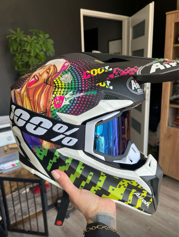 Kask airoh damski młodzieżowy enduro, cross, quad