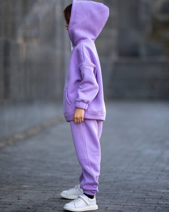 Спортивный костюм трёхнитка на флисе для девочки