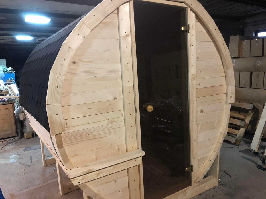 Sauna Ogrodowa 2,5 m x 2,2 m Cały komplet Piec + akcesoria !!