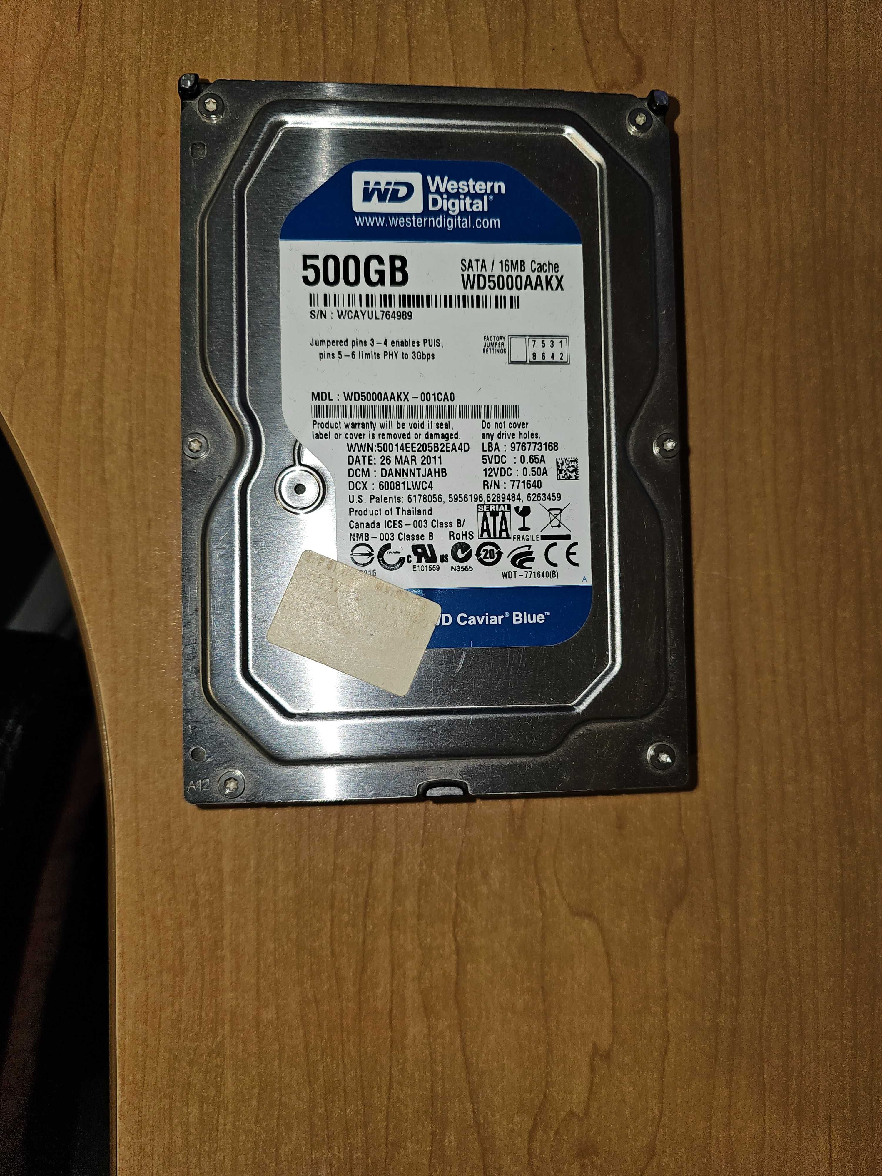 Wd 500gb blue (Hdd)