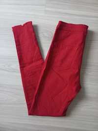 Czerwone spodnie rurki XS/S