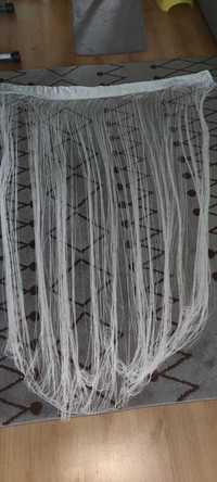 Firanka sznurek makarony szerokość 270cm biała