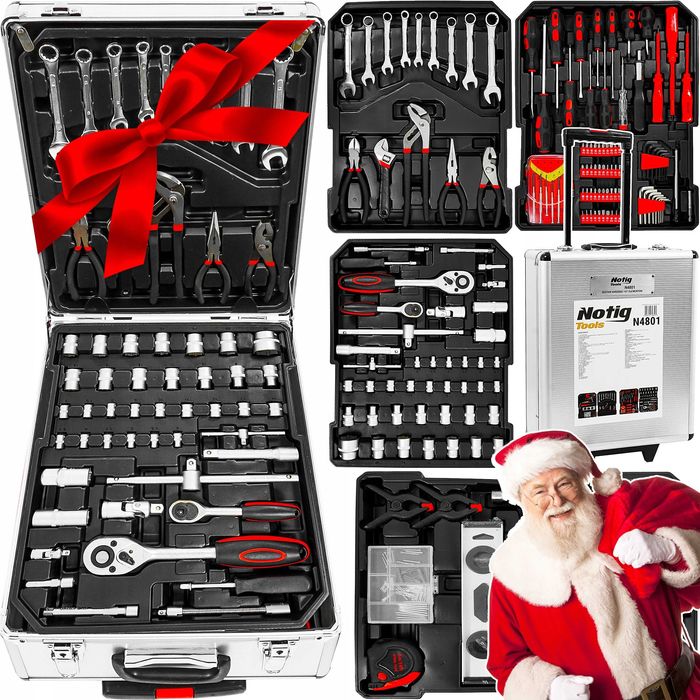 ZESTAW KLUCZY NASADOWYCH Narzędzi Walizka Narzędziowa Klucze Nasadowe