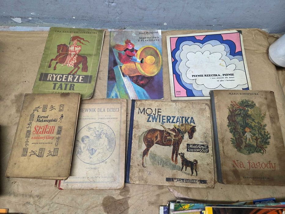 Stare ksiązki bajki dla dzieci 1950.r. zestaw