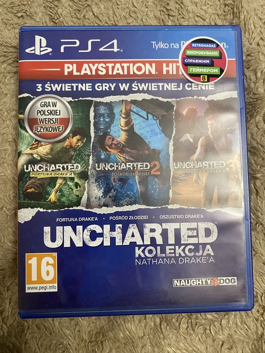 Диск PS4: Uncharted: The Nathan Drake Collection, російська версія