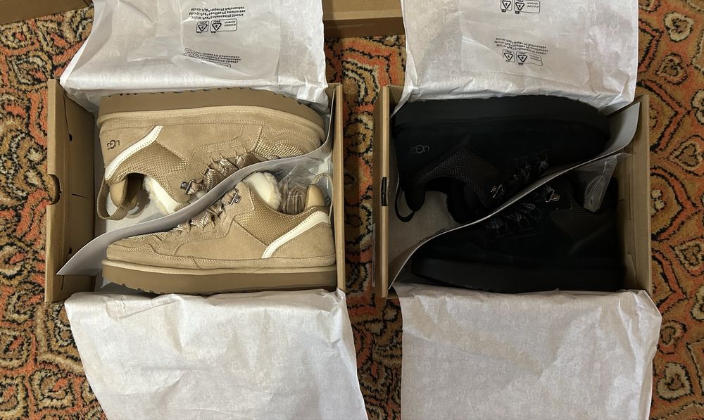 ОРИГІНАЛ! Жіночі УГГ кросівки Зимові UGG Lowmel  Beige, Black