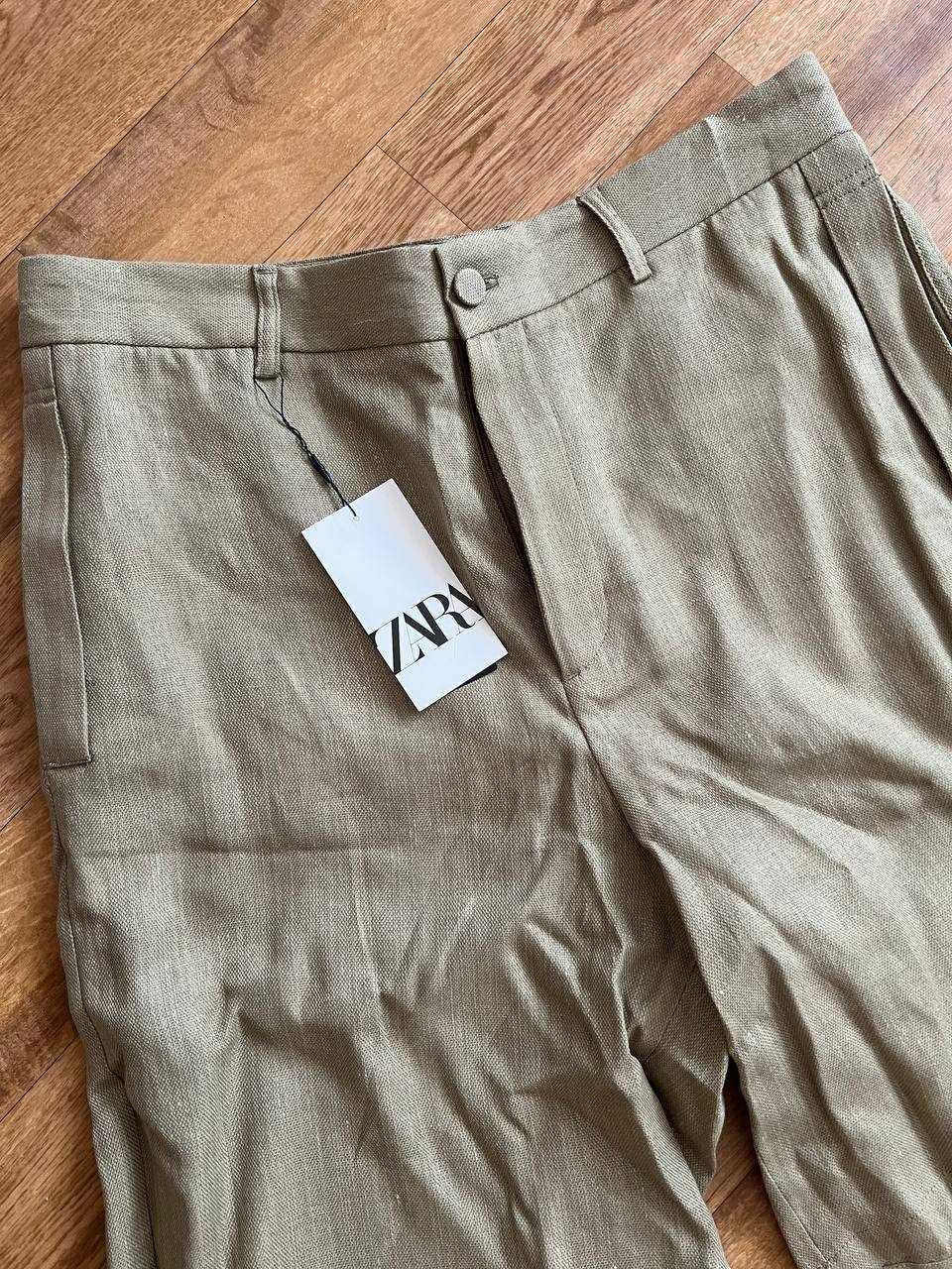 Бавовняно-льняні бермуди Zara (р. L)