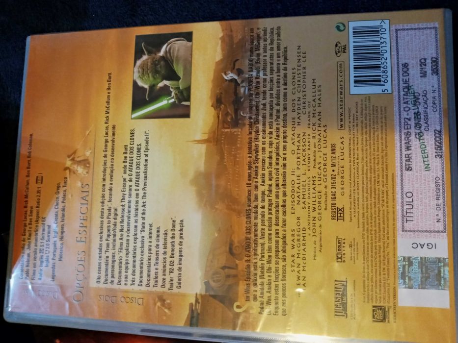 4 dvds STAR WARS ediçao especial