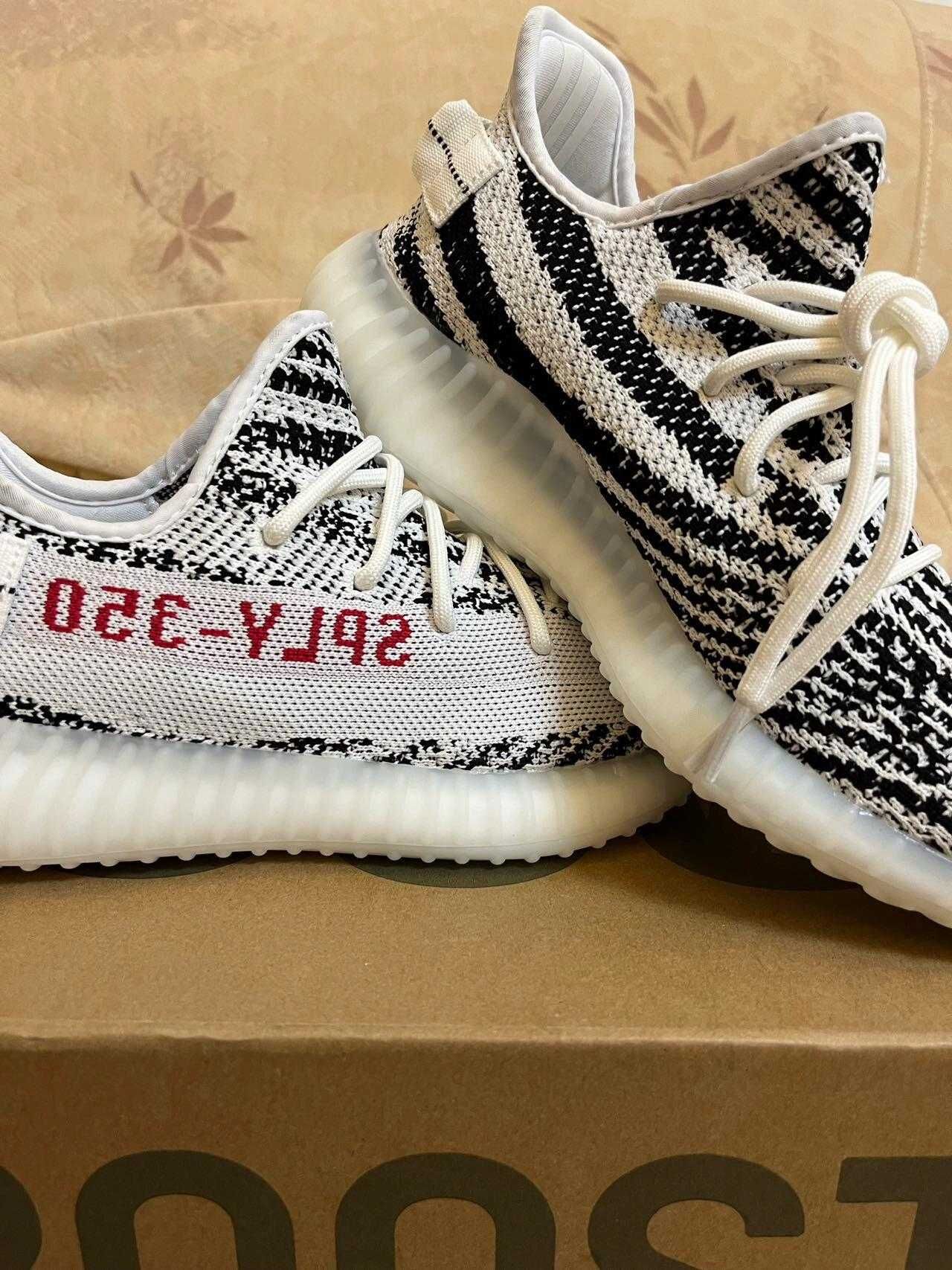 Zebra\Yeezy Boost*adidas 350 V2 nowy UnisexTrampki.41