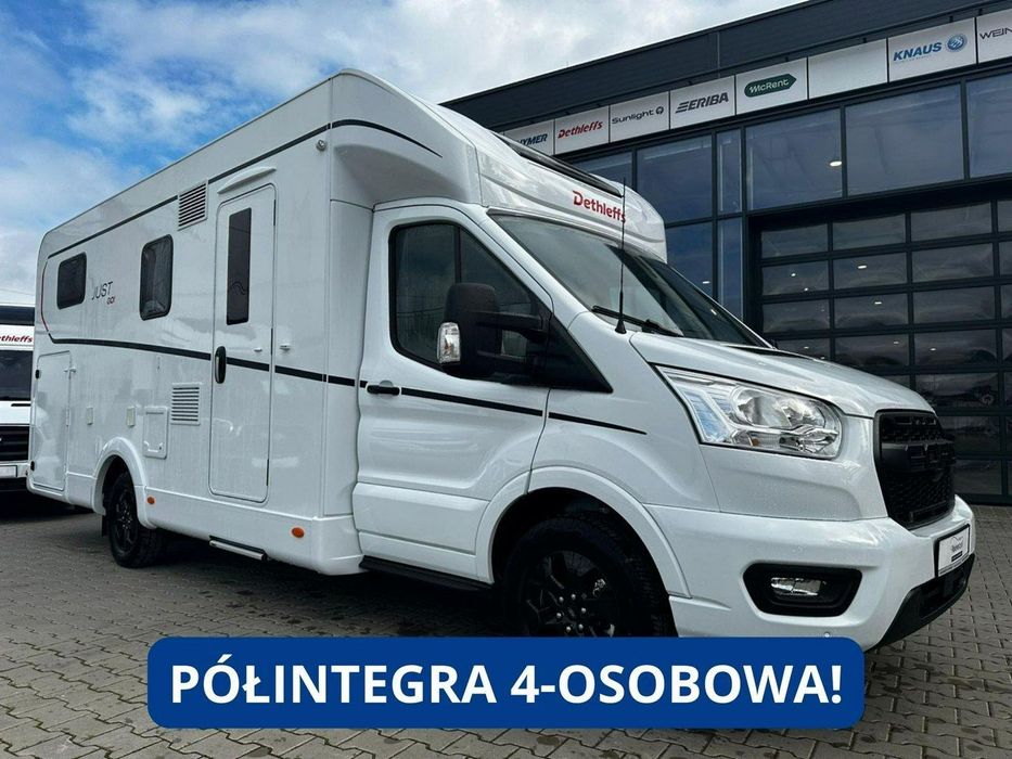 Dethleffs Just Go T7055 EB  Przestronna półintegra z opuszczanym łóżkiem! WARSZAWA!