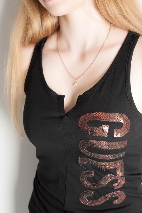 GUESS ОРИГІНАЛ. Нова жіноча майка теніска футболка топ чорна черная